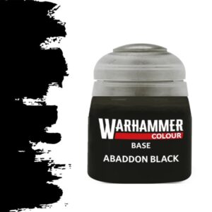 Warhammer - Paint - Base Abaddon Black - 21-25