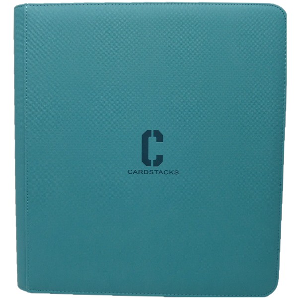Cardstacks - Toploader Zip Binder 9 Pocket - Turquoise