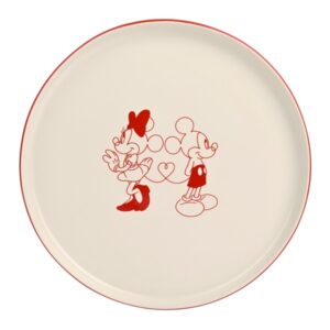 Mickey And Minnie Mouse Valentine Plate