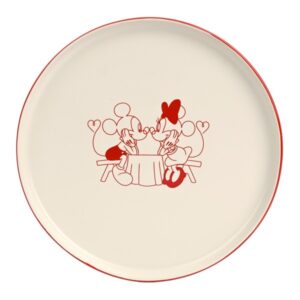 Mickey And Minnie Mouse Valentine Plate