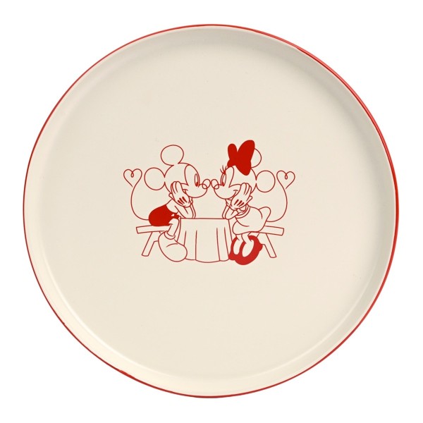 Mickey And Minnie Mouse Valentine Plate
