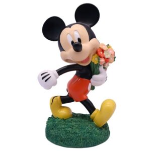 Disney Home 3D Statue - Mickey Mouse With Flowers
