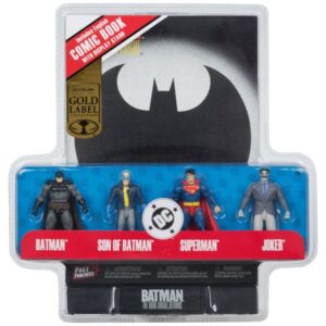 DC Direct Page Punchers Action Figure 4-Pack Batman & Son of Batman & Superman & Joker 7 cm