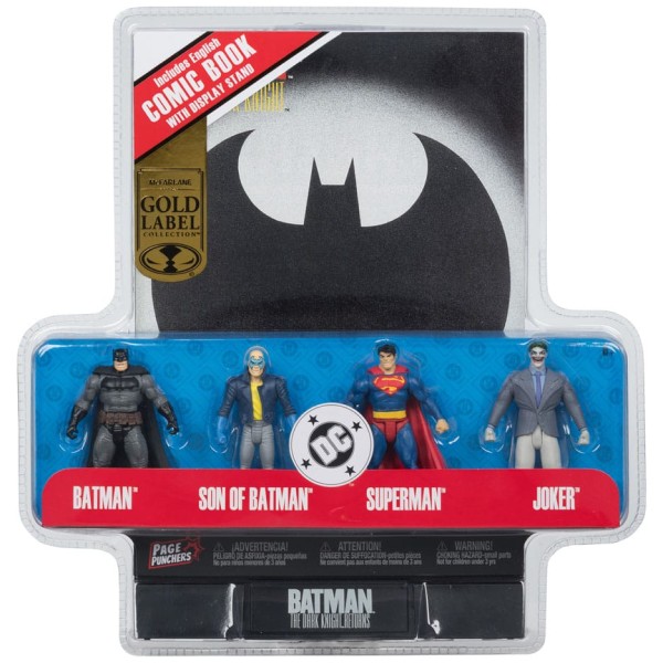 DC Direct Page Punchers Action Figure 4-Pack Batman & Son of Batman & Superman & Joker 7 cm