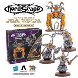 Heroscape Expansion - Revna's Rebuke: Iron Lich Viscerot and Necrotech Wraithriders Army