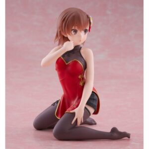 A Certain Scientific Railgun PVC Statue Desktop Cute Figure Mikoto Misaka Chinese Dress Ver. 13 cm