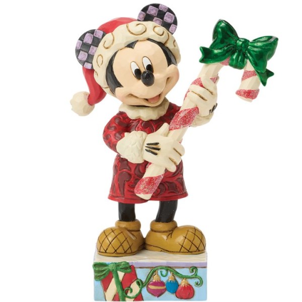 Disney Traditions - Mickey Mouse With Candy Cane