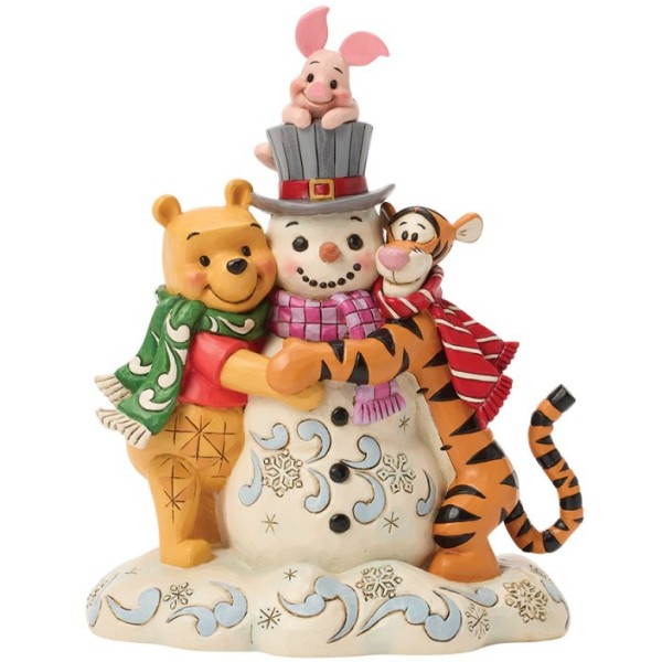 Disney Traditions - Pooh And Friends - Hugging Snowman