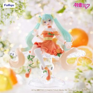 Hatsune Miku Noodle Stopper PVC Statue Flower Hatsune Miku Citrus Ver. 14 cm