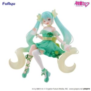 Hatsune Miku Noodle Stopper PVC Statue Hatsune Miku Lime Ver. 14 cm