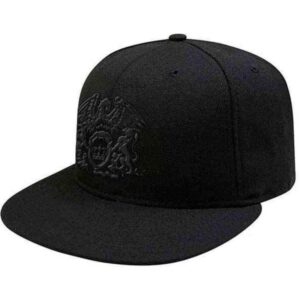 Queen Snapback Cap - Crest Logo Black