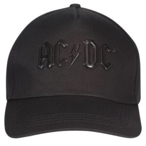ACDC Snapback Cap Shiny Black Logo
