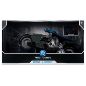 The Flash DC Multiverse Vehicle Batcycle With Batman