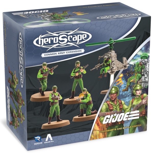 G.I. JOE Heroscape: Greenshirts & Battle Copter Common Army Expansion