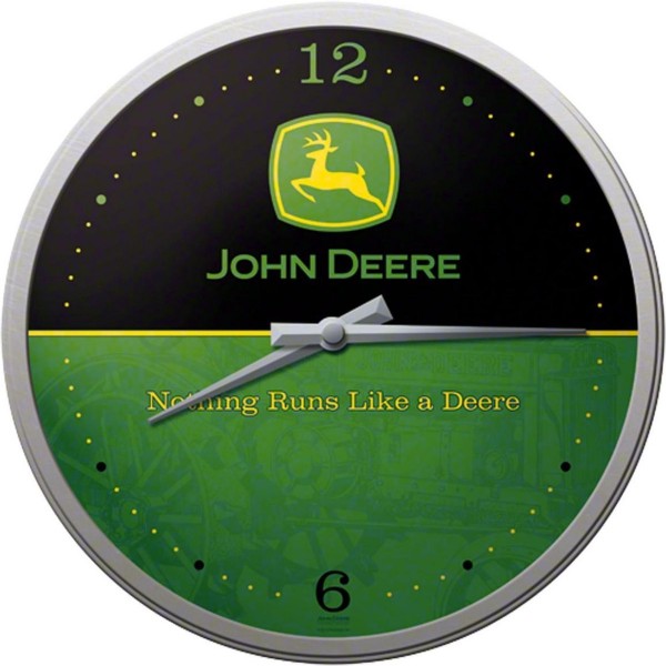 Wandklok - John Deere - Nothing Runs Like A Deere