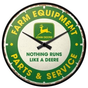Wandklok - John Deere - Nothing Runs Like A Deere