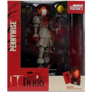 It Welcome to Derry Movie Maniacs Figure Pennywise (Bloody) 16 cm