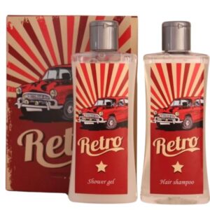 Retro Giftset Book - Shampoo 250 ml + Shower Gel 250 ml