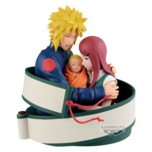 Naruto 72 Series PVC Statue Minato & Naruto & Kushina 13 cm