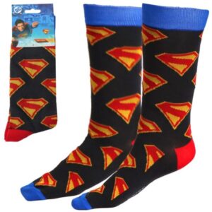 DC Comics Socks Superman Logo Blue & Red 38-45