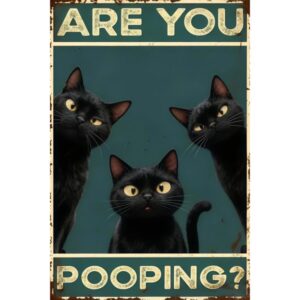 Are You Pooping? Black Cat